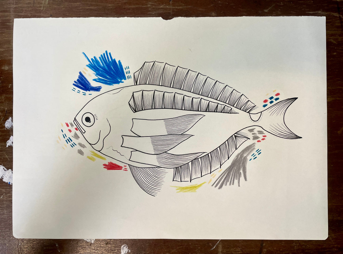 ELENA BOSQUET - Original Avenida de las ciencias del pez