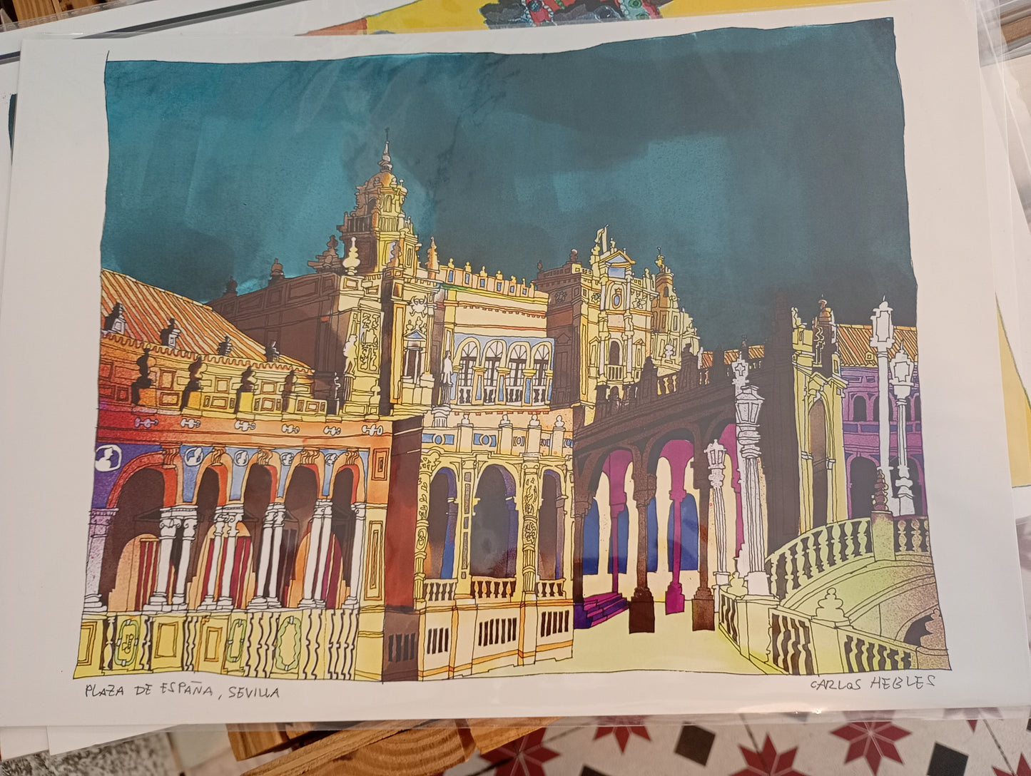 CARLOS HEBLES - Print Plaza de España