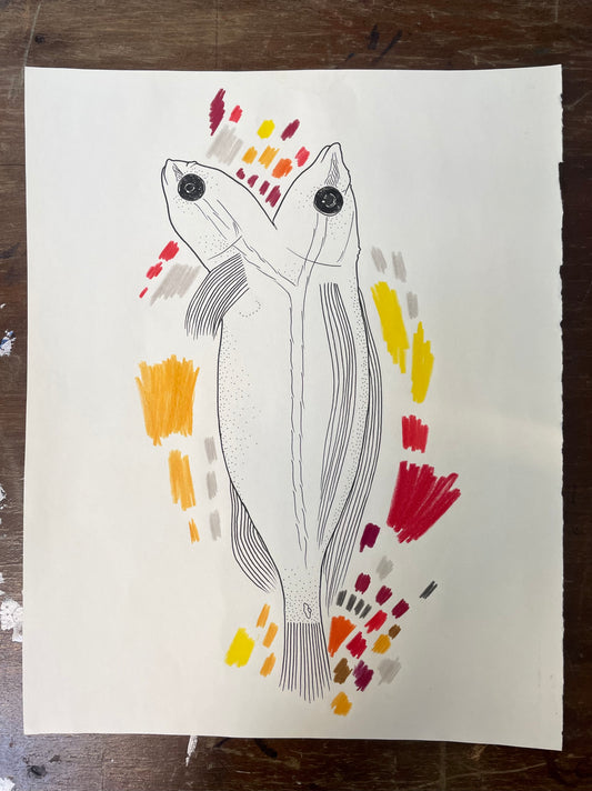 ELENA BOSQUET - Original Doble Pez o double fish